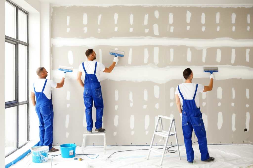 Walnut Park Drywall Services team at work